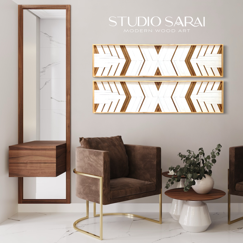 Buy Wall Wood Mosaic Online at Studio Sarai