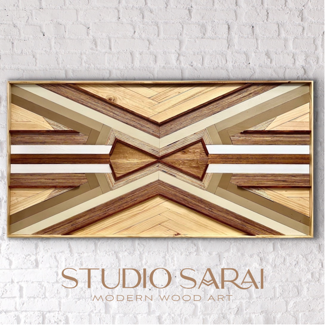 Shop Wood Mosaic Wall Art Online at Studio Sarai