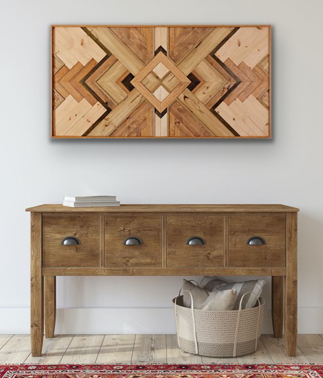 Buy Wooden Mosaic Wall Online at Studio Sarai